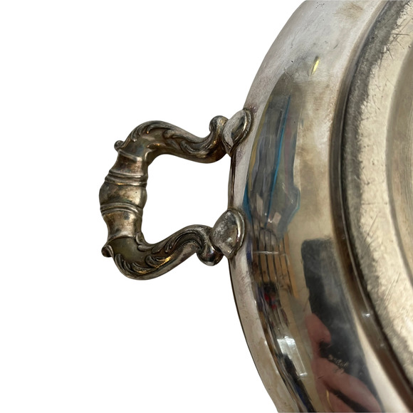 Vtg. Homan Silverplated Casserole Dish With Lid & Handles 555 Special Metal - Picture 11 of 12